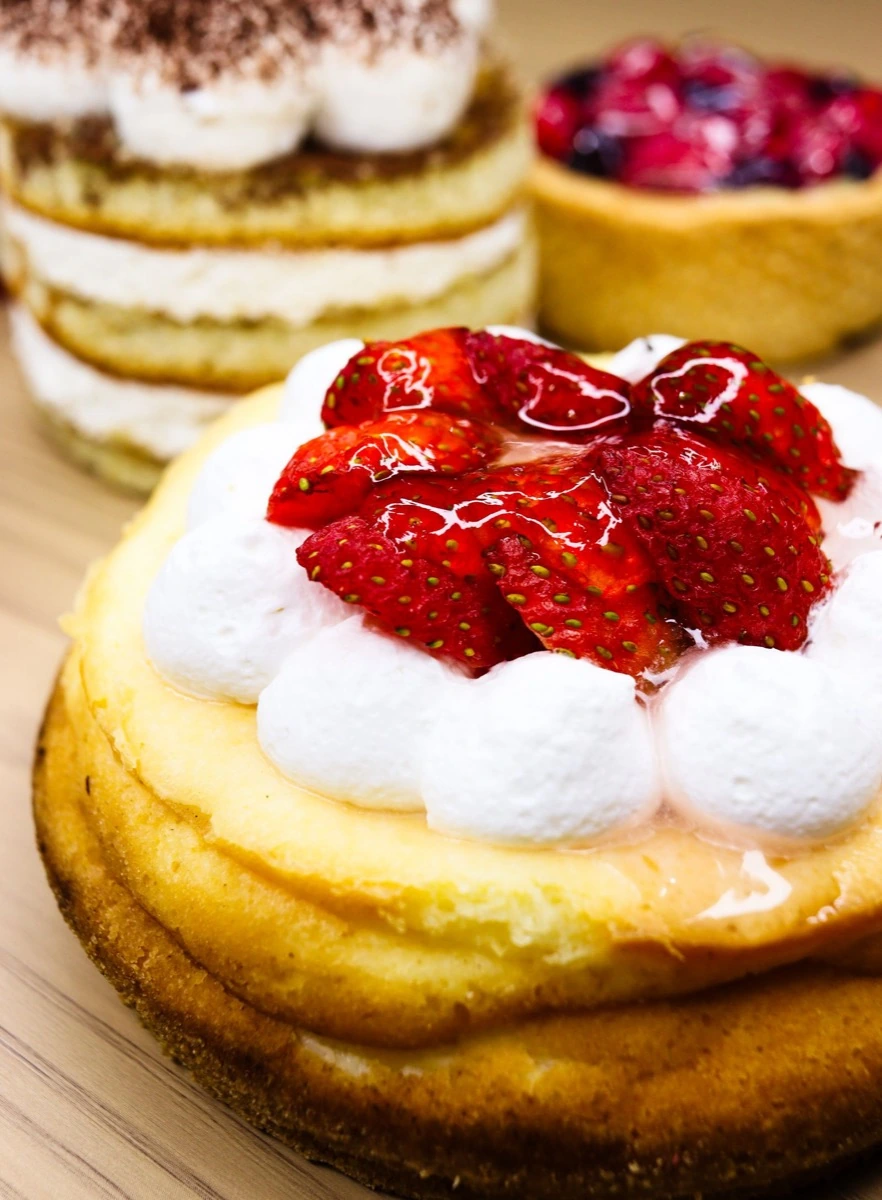 Torta de fresas con crema